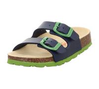 Superfit Boys FUSSBETTPANTOFFEL Hausschuhe, BLAU/GRÜN 8210