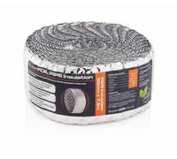Superfoil Pipe Wrap Insulation 80mm X 7.5M, Reflective Insulating Foil Lagging - Pack Of 3