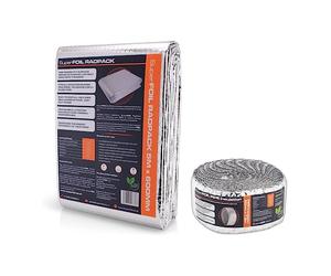 SuperFOIL Radpack and Pipe Insulation Bundle - Radiator Reflector Foil and Pipe Lagging DIY Insulation