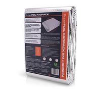 SuperFOIL Radpack Radiator Insulation Reflective Foil - 0.6m x 5m - Enhances Radiator Efficiency - Easy to Install, Adhesive Pads Included