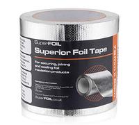 SuperFOIL Superior Foil Tape - Reinforced Reflective Peel and Stick Foil Tape (75mm x 20m)