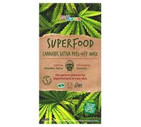 Superfood Cannabis Sativa Peel-Off Mask by 7th Heaven | Calming Mask with Stimulating Turmeric & Hemp Seed Oil for Deep Pore Cleansing - Ideal for All Skin Types, Green, 1 Count (Pack of 1)