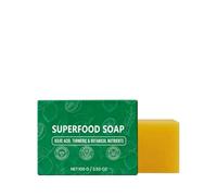 Superfood Face Soap Bar - Turmeric Lemon Cleansing Soap for Face Body, Support Nourishes Clarifies Help Cleaning Facial And Body Skin, Suitable Dry And Oily Skin (1)
