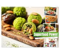 Superfood Power - Healthy and delicious superfood snacks UK-Version (Wall Calendar 2026 DIN A3 Landscape), CALVENDO 12 Month Wall Calendar