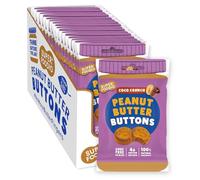 SUPERFOODIO Peanut Butter Buttons | Chocolate Coco Crunch Flavour | Vegan & Low Carb | All-Natural | Protein | No Refined Sugar (20g x15 Packs)