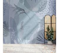 Superfresco Easy Abstract Leaf Indigo Print To Order 3m x 2.8m Mural | Wallpaper Roll