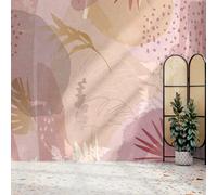 Superfresco Easy Abstract Leaf Pink Print To Order 3m x 2.8m Mural | Wallpaper Roll