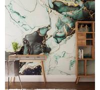 Superfresco Easy Agate Marble Teal & Gold Print To Order Fixed Size Mural