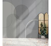 Superfresco Easy Arched Geo Muted Grey Print To Order Fixed Size Mural | Wallpaper Roll