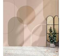 Superfresco Easy Arched Geo Muted Neutral Print To Order Fixed Size Mural In Beige Beige One Size