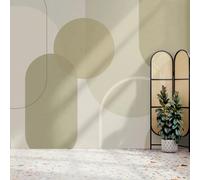 Superfresco Easy Arched Geo Muted Sage Print To Order 3m x 2.8m Mural | Wallpaper Roll