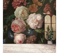 Superfresco Easy Archive Floral Black Print To Order 3m x 2.8m Mural | Wallpaper Roll