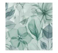 Superfresco Easy Arlington Aquamarine Wallpaper | Paste the Wall | Blue Leaves | Eco-Friendly