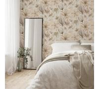 Superfresco Easy Arlington Parchment Wallpaper | Paste The Wall | Cream Leaves | Eco-Friendly