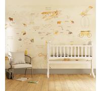 Superfresco Easy Around The World Neutral Print To Order 3M X 2.8M Mural In Beige Beige