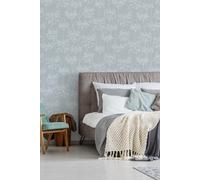 Superfresco Easy Aura Blue Wallpaper | Paste The Wall | Blue Floral | Eco-Friendly