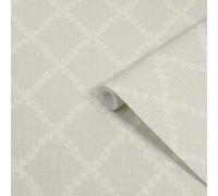 Superfresco Easy Beige Geometric Patterned Smooth Wallpaper