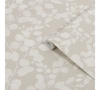 Superfresco Easy Beige Leaves Contemporary Smooth Wallpaper