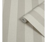 Superfresco Easy Beige Stripe Patterned Smooth Wallpaper