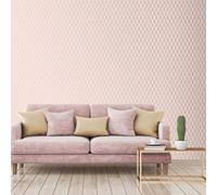Superfresco Easy Bercy Geometric Pink Metallic Wallpaper