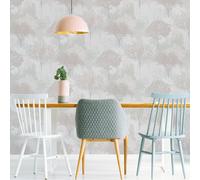 Superfresco Easy Birch Forest Mauve Wallpaper | Paste The Wall | Grey/Purple Trees | Eco-Friendly