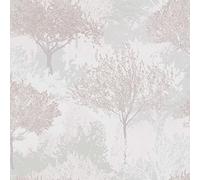 Superfresco Easy Birch Forest Mauve Wallpaper | Paste The Wall | Grey/Purple Trees | Eco-Friendly