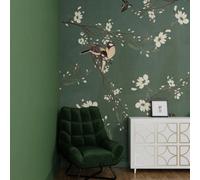 Superfresco Easy Birds & Blossom Dark Green Print To Order Fixed Size Mural