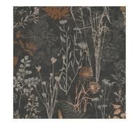 SUPERFRESCO EASY ORGANICS BLACK/COPPER WALLPAPER, Black