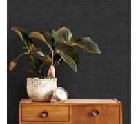 Superfresco Easy Black Serenity Textured Plain Wallpaper