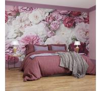 Superfresco Easy Blush Bouquet Print To Order 3M X 2.8M Mural In Pink Pink