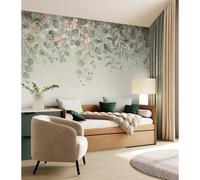 Superfresco Easy Botanical Cascade Sage Print To Order 3m x 2.8m Mural | Wallpaper Roll