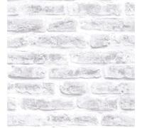 Superfresco Easy Brick White Decorative Wallpaper - 10m