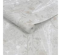 Superfresco Easy Champagne Metallic Floral Wallpaper