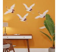 Superfresco Easy Cranes in Flight Ochre Print To Order Fixed Size Mural in Yellow Superfresco Easy Yellow
