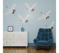 Superfresco Easy Cranes in Flight Pale Blue Print To Order Fixed Size Mural Superfresco Easy Blue