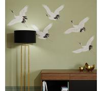 Superfresco Easy Cranes in Flight Sage Print To Order 3m x 2.8m Mural | Wallpaper Roll