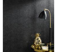 Superfresco Easy Crocodile Black Wallpaper