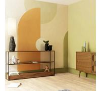 Superfresco Easy Curve & Arch Geo Green Rust Print To Order Fixed Size Mural
