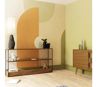 Superfresco Easy Curve & Arch Geo Green RustPrint To Order 3m x 2.8m Mural | Wallpaper Roll