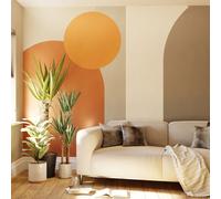 Superfresco Easy Curve & Arch Geo Rust Print To Order Fixed Size Mural | Wallpaper Roll