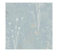 Superfresco Easy Duck Egg Metallic Organics Floral Wallpaper | Paste The Wall | Green Geometric | Eco-Friendly