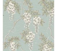 Superfresco Easy Duck Egg Wisteria Floral Wallpaper | Paste the Wall | Blue Floral | Eco-Friendly