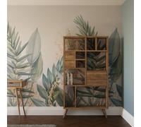 Superfresco Easy Flora & Fauna Pink Duck Egg Print To Order Fixed Size Mural | Wallpaper Roll