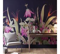 Superfresco Easy Flora Navy Fuchsia Print To Order Fixed Size Mural