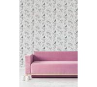 Superfresco Easy Origami White/Grey Wallpaper | Paste The Wall | White/Grey Floral | Eco-Friendly