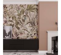 Superfresco Easy Funky Jungle Blush Print To Order 3M X 2.8M Mural In Pink Pink