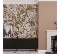 Superfresco Easy Funky Jungle Blush Print To Order 3m x 2.8m Mural | Wallpaper Roll