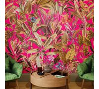 Superfresco Easy Funky Jungle Hot Pink Print To Order Fixed Size Mural | Wallpaper Roll