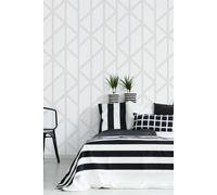Superfresco Easy Geo Panel White Wallpaper