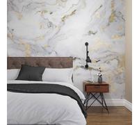 Superfresco Easy Gilded Stone Grey Gold Print To Order 3m x 2.8m Mural | Wallpaper Roll